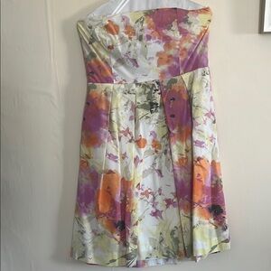 Floral Strapless Dress
